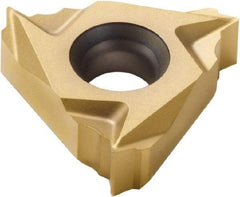 Seco - 16NL Internal Left Hand ISO Laydown Threading Insert - Grade CP300, TiAlN/TiN Coated Carbide, 9.53mm Inscribed Circle - Apex Tool & Supply
