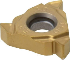 Seco - 16ER External Right Hand ISO Laydown Threading Insert - Grade CP500, TiAlN/TiN Coated Carbide - Apex Tool & Supply