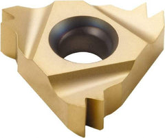 Seco - 22NR Internal Right Hand 11.5 NPT Laydown Threading Insert - Grade CP500, TiAlN/TiN Coated Carbide, 12.7mm Inscribed Circle - Apex Tool & Supply