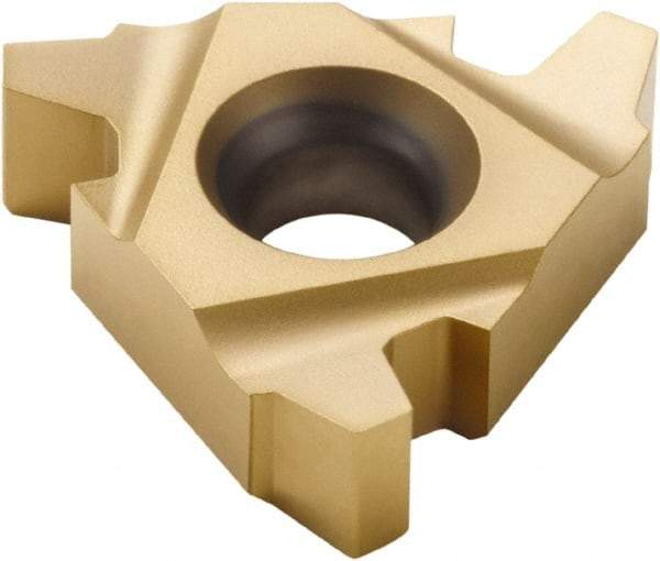 Seco - 16EL External Left Hand 10 Acme Laydown Threading Insert - Grade CP500, TiAlN/TiN Coated Carbide, 9.53mm Inscribed Circle - Apex Tool & Supply