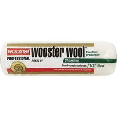 Wooster Brush - 1/2" Nap, 14" Wide Paint Roller - Semi-Rough Texture, Synthetic Knit - Apex Tool & Supply