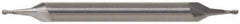 Atrax - 3/8" Diam, 3/4" LOC, 2 Flute Solid Carbide Ball End Mill - Uncoated, Double End, 3-1/2" OAL, 3/8" Shank Diam - Apex Tool & Supply