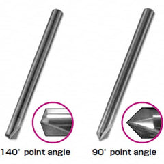 Tungaloy - 3mm Body Diam, 140°, 38.1mm OAL, Solid Carbide Spotting Drill - Apex Tool & Supply