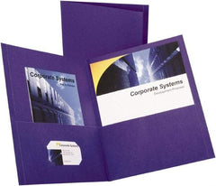 OXFORD - 8-1/2" Long x 11" Wide Pocket - Purple - Apex Tool & Supply