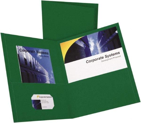 OXFORD - 8-1/2" Long x 11" Wide Pocket - Hunter Green - Apex Tool & Supply