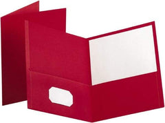 OXFORD - 8-1/2" Long x 11" Wide Pocket - Red - Apex Tool & Supply