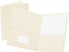 OXFORD - 8-1/2" Long x 11" Wide Pocket - White - Apex Tool & Supply