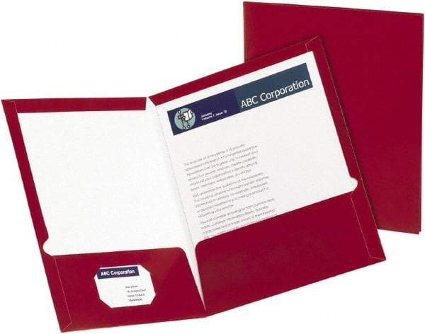 OXFORD - 8-1/2" Long x 11" Wide Pocket - Crimson - Apex Tool & Supply