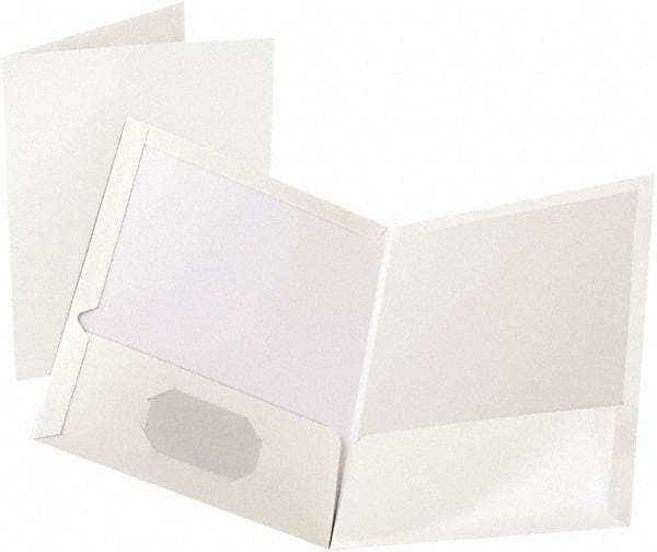 OXFORD - 8-1/2" Long x 11" Wide Pocket - White - Apex Tool & Supply