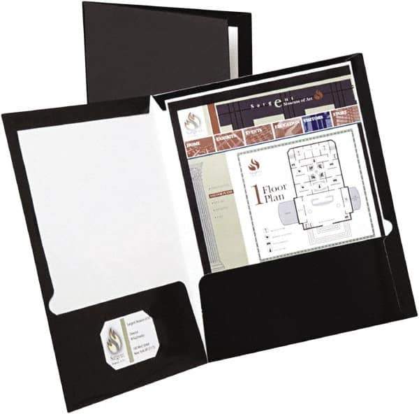 OXFORD - 8-1/2" Long x 11" Wide Pocket - Black - Apex Tool & Supply