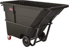 Suncast - 2,300 Lb Load Capacity, 43 Bushels, 2 Cu Yd, Polyethylene Tilt Truck - 47.4" Wide x 86" Long x 51-1/4" High, Matte Gray - Apex Tool & Supply