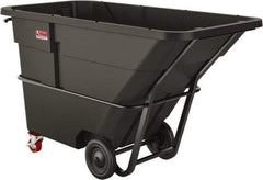 Suncast - 1,300 Lb Load Capacity, 33 Bushels, 1-1/2 Cu Yd, Polyethylene Tilt Truck - 41.28" Wide x 85.87" Long x 47.89" High, Matte Gray - Apex Tool & Supply