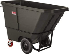Suncast - 2,200 Lb Load Capacity, 22 Bushels, 1 Cu Yd, Polyethylene Tilt Truck - 33.87" Wide x 70" Long x 45.16" High, Matte Gray - Apex Tool & Supply