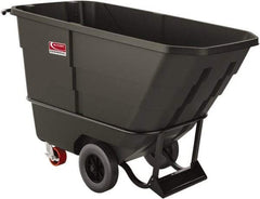 Suncast - 1,400 Lb Load Capacity, 16 Bushels, 0.75 Cu Yd, Polyethylene Tilt Truck - 30-3/4" Wide x 69.3" Long x 42.68" High, Matte Gray - Apex Tool & Supply