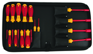 Insulated Slotted 2.0 - 8.0mm Phillips #1 - 3 Inch Nut Drivers 1/4" - 1/2". 15 Piece in Carry Case - Apex Tool & Supply