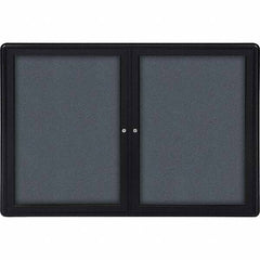 Ghent - Cork Bulletin Boards Style: Enclosed Fabric Bulletin Board Color: Gray - Apex Tool & Supply