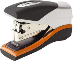 Swingline - 40 Sheet Half Strip Stapler - Silver/Orange/Black - Apex Tool & Supply