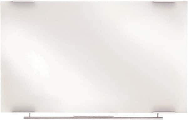 ICEBERG - 36" High x 48" Wide Dry Erase - Glass, Includes Marker, Eraser & Rail & Mounting Kit - Apex Tool & Supply
