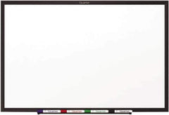 Quartet - 48" High x 96" Wide Dry Erase - Porcelain, Includes Dry Erase Markers & Mounting Hardware - Apex Tool & Supply