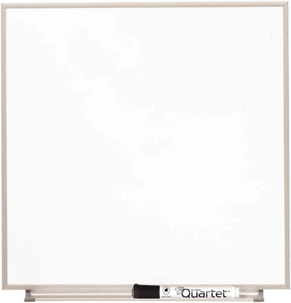 Quartet - 23" High x 23" Wide Magnetic Dry Erase Board - Glass, Includes Accessory Tray, Rail & Mounting Kit & Dry Erase Markers - Apex Tool & Supply