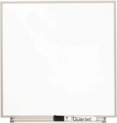 Quartet - 23" High x 23" Wide Magnetic Dry Erase Board - Glass, Includes Accessory Tray, Rail & Mounting Kit & Dry Erase Markers - Apex Tool & Supply
