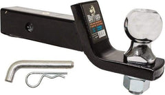 Buyers Products - 2" Ball Diam, 5-3/4" Shank Length, Hitch Ball - 2" Shank Diam, 5,000 Lb Capacity, Black Powder-Coated - Apex Tool & Supply