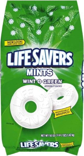 LifeSavers - Candy - Hard Candy, Wint-O-Green, 50oz Bag - Apex Tool & Supply