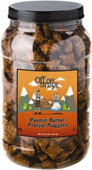 Office Snax - Pretzel - Pretzel Assortment, Peanut Butter, 44oz, Canister - Apex Tool & Supply
