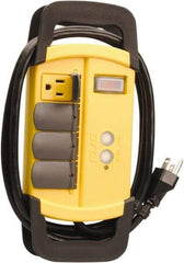 Woods PRO - 4 Outlets, 125 Volts, 15 Amps, 6' Cord, Power Outlet Strip - Keyhole Mount, 5-15 NEMA Configuration, 10-1/4" Strip, cULus - Apex Tool & Supply