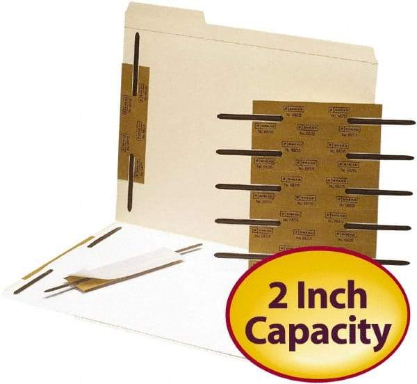 SMEAD - 100 Piece Paper File Fasteners - 8-1/16" Long - Apex Tool & Supply