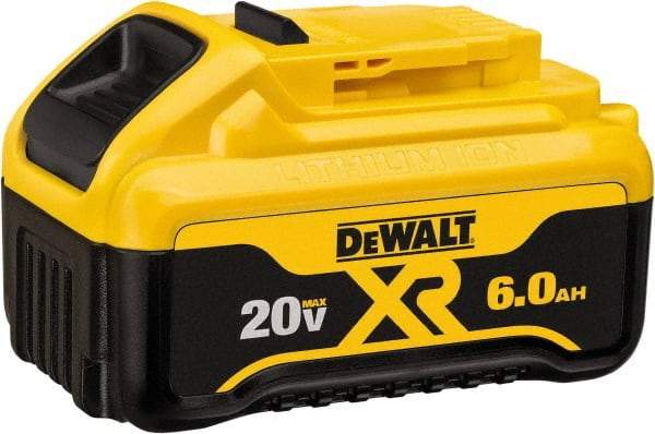 DeWALT - 20 Volt Lithium-Ion Power Tool Battery - 6 Ahr Capacity, 1 hr Charge Time, Series 20V Max - Apex Tool & Supply