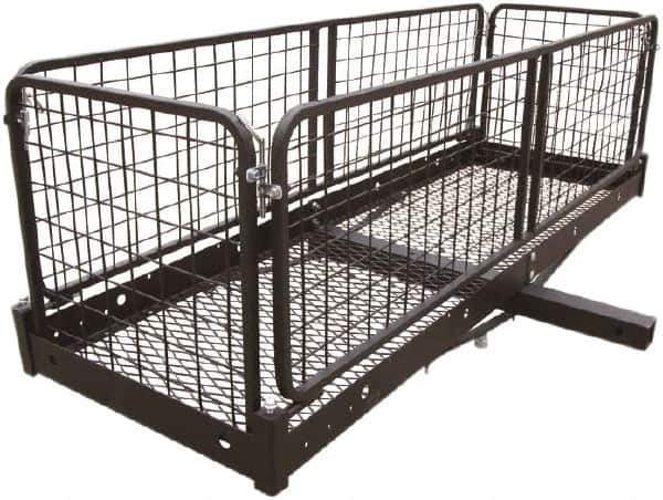 Erickson Manufacturing - Steel Folding Cargo Carrier - 20" Wide x 60.0" Long, Black, For Use with 2" Receivers - Apex Tool & Supply