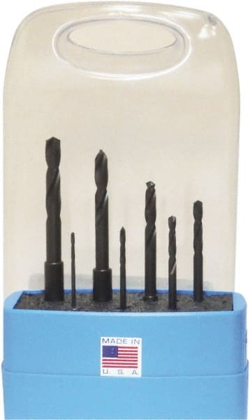 Triumph Twist Drill - 1/16 to 1/4", 135° Point, Black Oxide Finish, High Speed Steel Jobber Length Drill Bit Set - Apex Tool & Supply