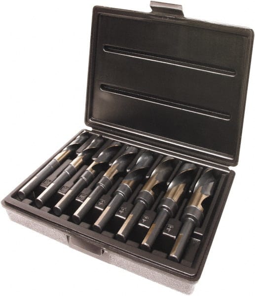 Triumph Twist Drill - 9/16 to 1", 118° Point, Bronze/Black Oxide Finish, High Speed Steel Reduced Shank Drill Bit Set - Apex Tool & Supply