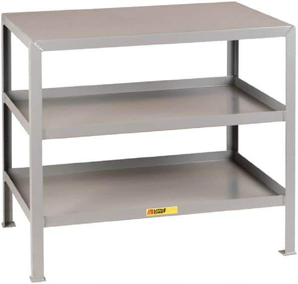 Little Giant - Mobile Machine Table - Fixed Leg, Gray, 24" Long x 18" Deep x 18" High - Apex Tool & Supply