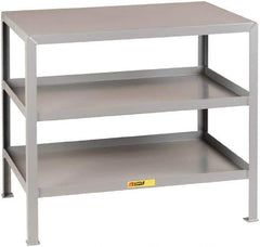 Little Giant - Mobile Machine Table - Fixed Leg, Gray, 24" Long x 18" Deep x 18" High - Apex Tool & Supply