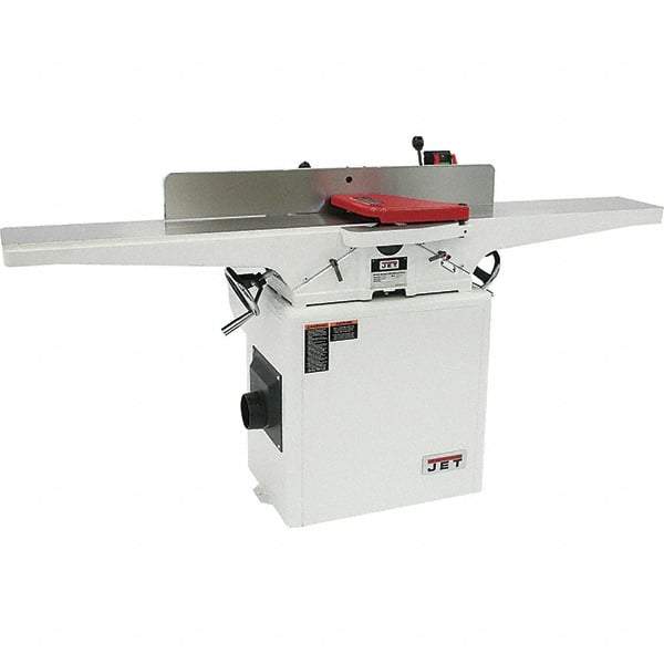 Jet - 5,500 RPM, 8" Cutting Width, 1/2" Cutting Depth, Jointer - 4-3/4" Fence Height, 38-1/2" Fence Length, 2 hp - Apex Tool & Supply