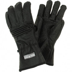 HexArmor - Size XL (10), ANSI Cut Lvl A9, Puncture Lvl 3, Abrasion Lvl 5, Silicone Rubber Coated Cut & Puncture Resistant Gloves - 11" Long, Fully Coated Coated, SuperFabric Lining, Black, Paired - Apex Tool & Supply