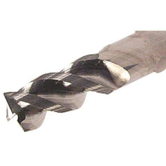 Iscar - 25mm, 3 Flute, Single End, Solid Carbide, 2mm Corner Radius End Mill - 130mm OAL, Right Hand Flute, 38mm LOC, Right Hand Cut, 75mm Extended Reach - Apex Tool & Supply