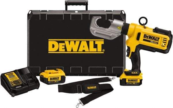 DeWALT - 12 Ton Electric Crimper - Includes DCE300, (2) DCB204, DCE115, Shoulder Strap, Kit Box - Apex Tool & Supply