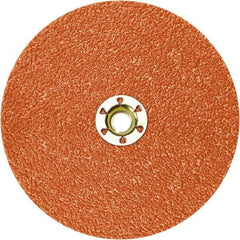3M - 5" Diam 36+ Grit Fiber Disc - Ceramic, 12,000 Max RPM, Series 787C - Apex Tool & Supply