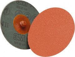 3M - 4" Disc Diam, 80 Grit, Ceramic Quick Change Disc - Type R Attaching System, Coated, 12,000 RPM, 987C Series - Apex Tool & Supply