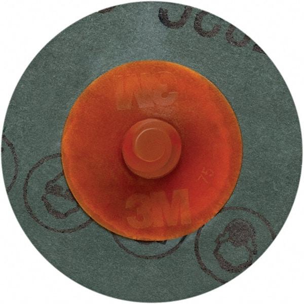 3M - 4" Disc Diam, 60 Grit, Ceramic Quick Change Disc - Type R Attaching System, Coated, 12,000 RPM, 782C Series - Apex Tool & Supply