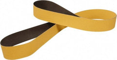 3M - 3" Wide x 132" OAL, 80 Grit, Ceramic Abrasive Belt - Ceramic, Coated, YF Weighted Cloth Backing, Series 967F - Apex Tool & Supply