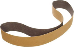 3M - 4" Wide x 90" OAL, 80 Grit, Ceramic Abrasive Belt - Ceramic, Coated, YF Weighted Cloth Backing, Series 966F - Apex Tool & Supply