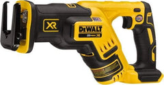 DeWALT - 20V, 0 to 2,900 SPM, Cordless Reciprocating Saw - 1-1/8" Stroke Length, 14-1/2" Saw Length, 1 Lithium-Ion Battery Not Included - Apex Tool & Supply