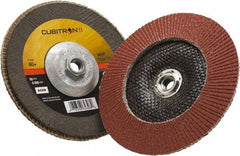 3M - 60 Grit, 7" Disc Diam, 5/8-11 Center Hole, Type 29 Ceramic Flap Disc - 8,500 Max RPM, Polyester Backing, Arbor Attaching System, Coated - Apex Tool & Supply