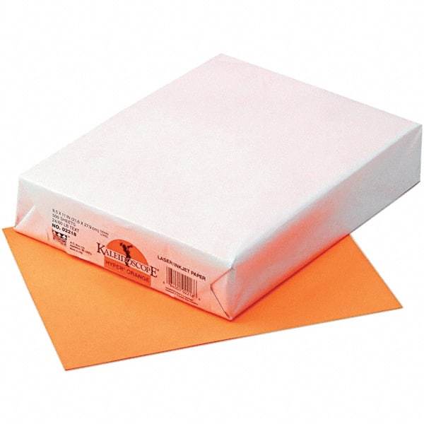 Pacon - 8-1/2" x 11" Hyper Orange Colored Copy Paper - Use with Laser Printers, Copiers, Inkjet Printers - Apex Tool & Supply