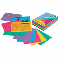 Pacon - 8-1/2" x 11" Assorted Colors Colored Copy Paper - Use with Copiers,Inkjet Printers,Laser Printers,Typewriters - Apex Tool & Supply