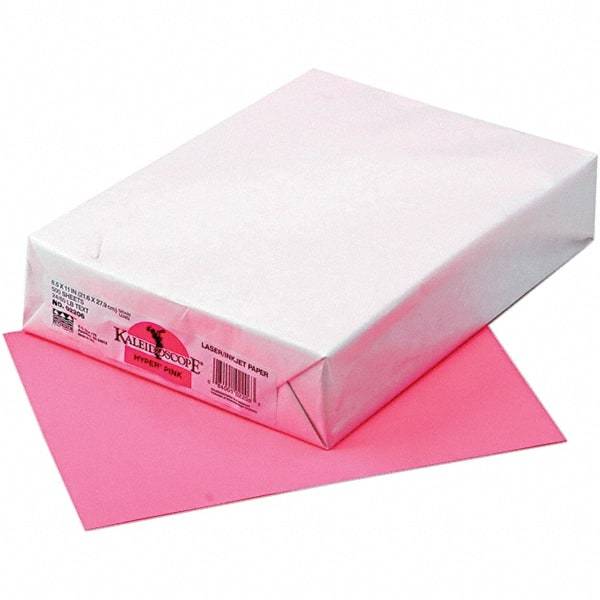 Pacon - 8-1/2" x 11" Hyper Pink Colored Copy Paper - Use with Laser Printers, Copiers, Inkjet Printers - Apex Tool & Supply